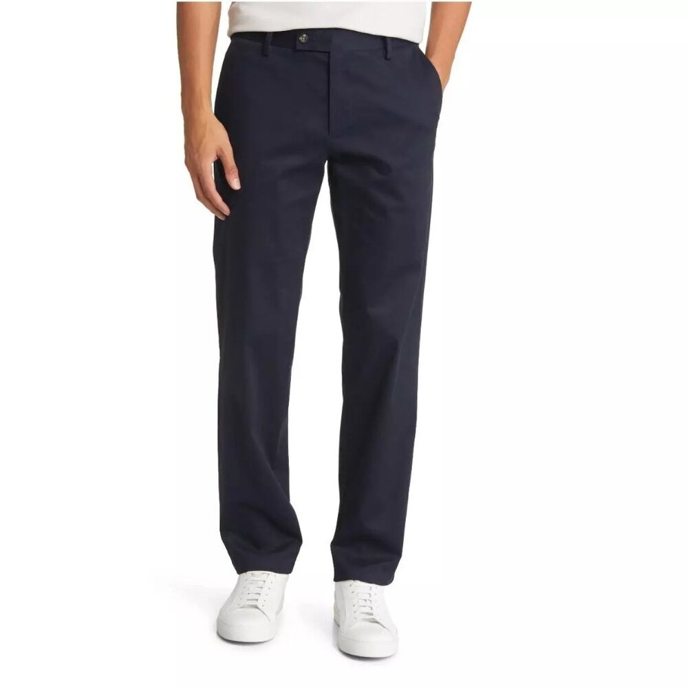 NWT Alton Lane Mens Pants Chinos Navy Blue Tailored Fit Trousers P2785